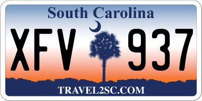 SC license plate XFV937