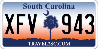 SC license plate XFV943