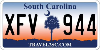 SC license plate XFV944