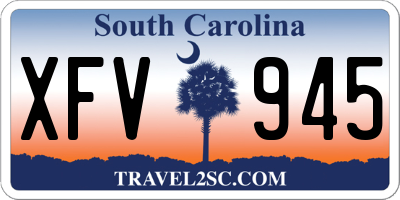 SC license plate XFV945