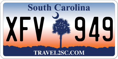 SC license plate XFV949