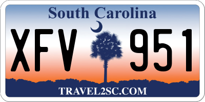 SC license plate XFV951