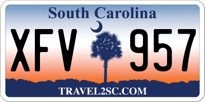 SC license plate XFV957