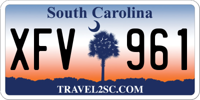 SC license plate XFV961