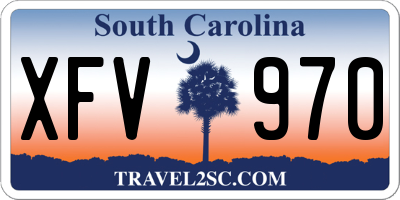 SC license plate XFV970