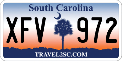 SC license plate XFV972