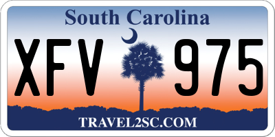 SC license plate XFV975