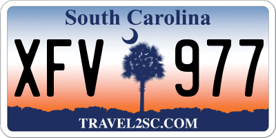 SC license plate XFV977