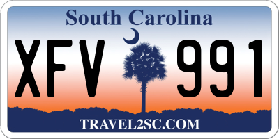SC license plate XFV991