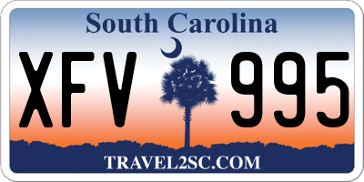 SC license plate XFV995