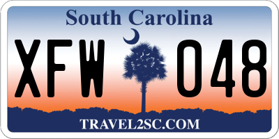 SC license plate XFW048
