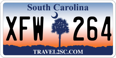 SC license plate XFW264