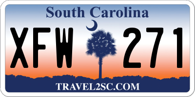SC license plate XFW271