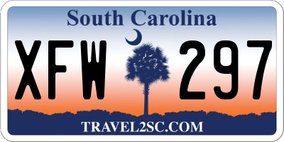 SC license plate XFW297