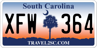 SC license plate XFW364