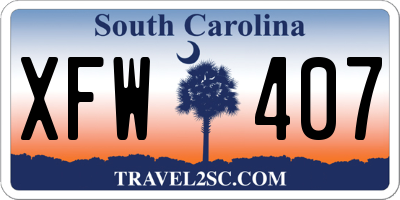 SC license plate XFW407
