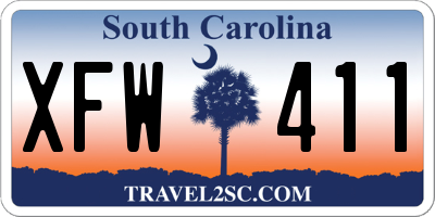 SC license plate XFW411