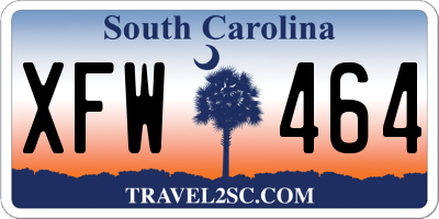 SC license plate XFW464