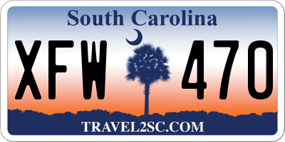 SC license plate XFW470