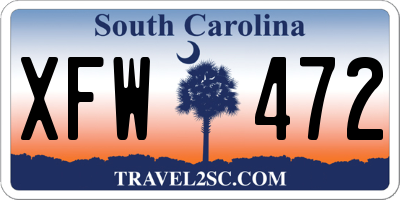 SC license plate XFW472