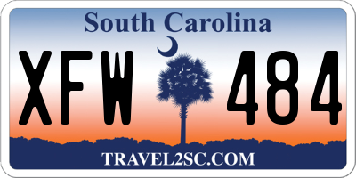 SC license plate XFW484