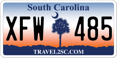 SC license plate XFW485