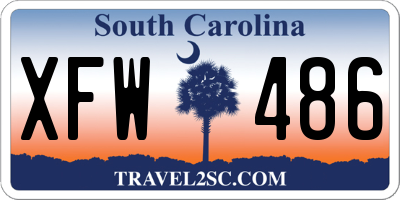 SC license plate XFW486