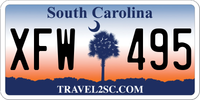 SC license plate XFW495