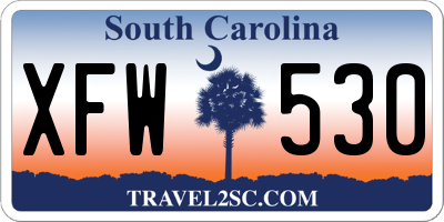 SC license plate XFW530