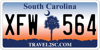 SC license plate XFW564