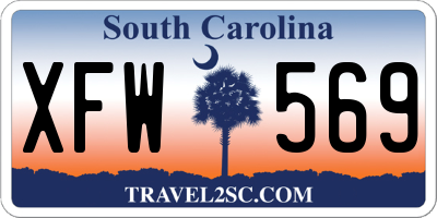 SC license plate XFW569