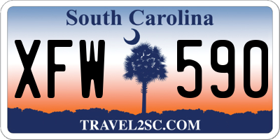 SC license plate XFW590