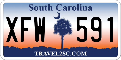 SC license plate XFW591