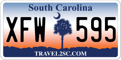 SC license plate XFW595