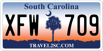 SC license plate XFW709