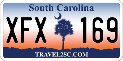 SC license plate XFX169