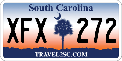 SC license plate XFX272