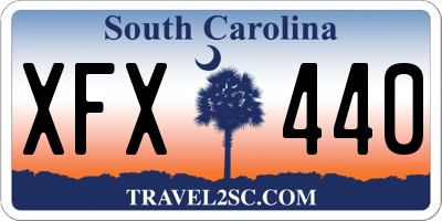 SC license plate XFX440