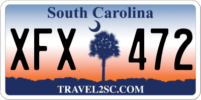 SC license plate XFX472