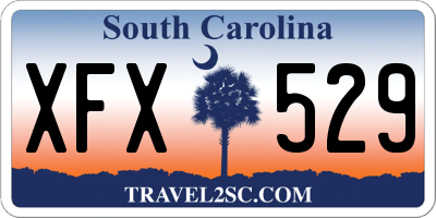SC license plate XFX529