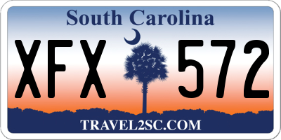 SC license plate XFX572