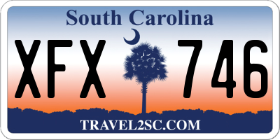 SC license plate XFX746