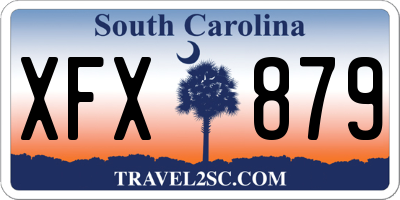 SC license plate XFX879