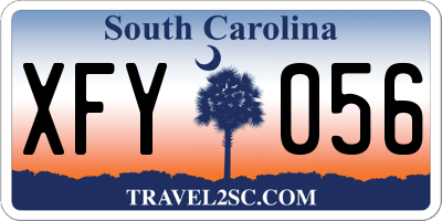 SC license plate XFY056