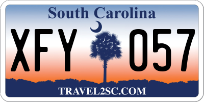 SC license plate XFY057