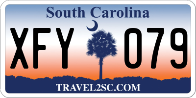 SC license plate XFY079