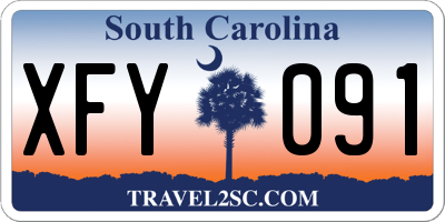 SC license plate XFY091