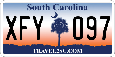 SC license plate XFY097