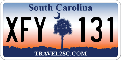SC license plate XFY131