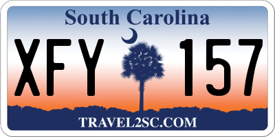 SC license plate XFY157